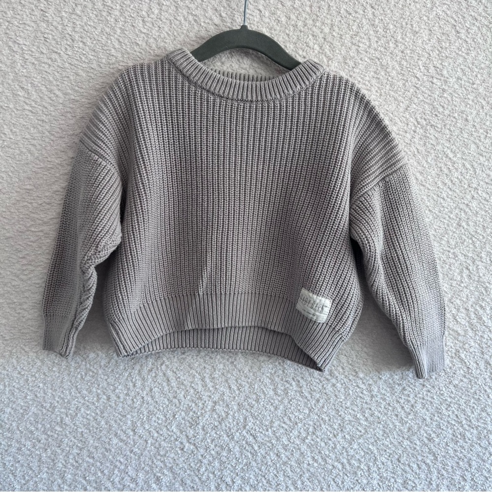 Baby Barn Los Angeles Infant Chunky Oversized Sweater Beige Size 18-24 Months‎